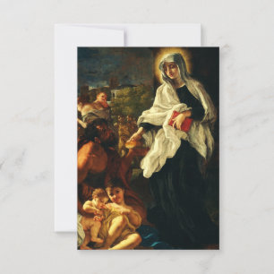 Saint Frances of Rome Holy Card