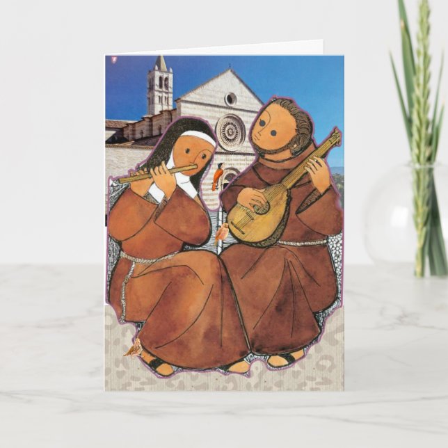 Saint Francis and Saint Clare of Assisi Card (Front)