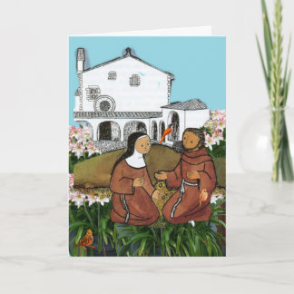 Saint Francis and Saint Clare of Assisi Card