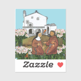 Saint Francis and Saint Clare of Assisi Sticker