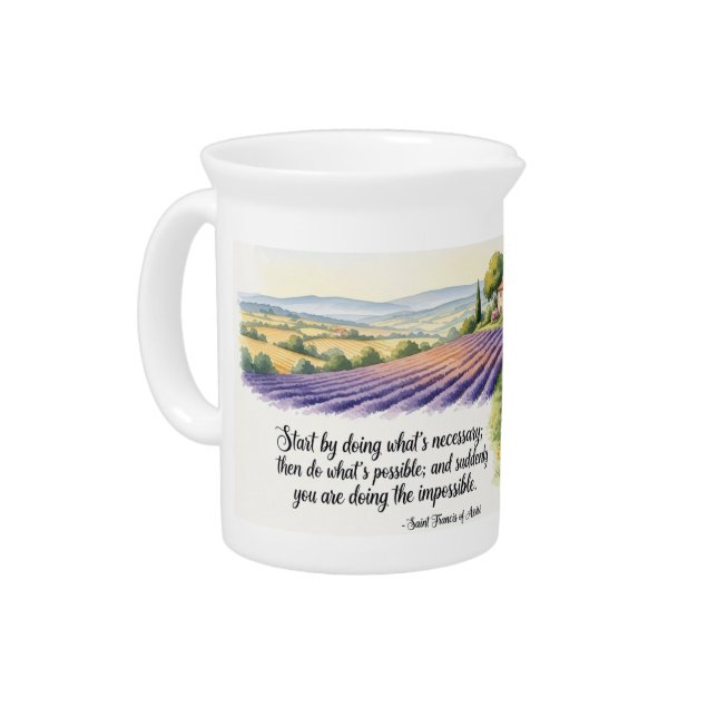 Saint Francis Assisi  Beverage Pitcher (Left)