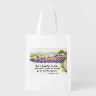 Saint Francis Assisi  Grocery Bag