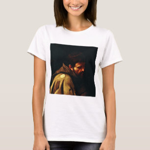 Saint Francis by Caravaggio Baroque Masterpiece T-Shirt
