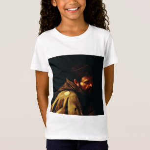 Saint Francis by Caravaggio Baroque Masterpiece T-Shirt