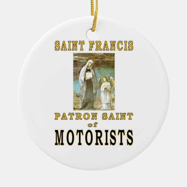 SAINT FRANCIS CERAMIC ORNAMENT (Front)