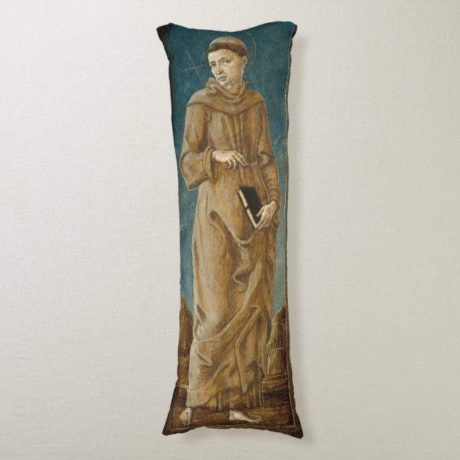 Saint Francis - Cosmè Tura Fine Art Poster Body Pillow (Front Vertical)