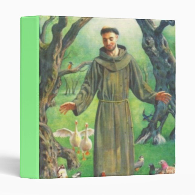 Saint Francis Customizable 3 Ring Binder (Front/Spine)