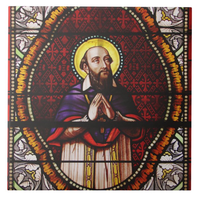 Saint Francis de Sales Bishop of Geneva Ceramic Tile (Front)