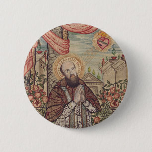 Saint Francis De Sales Bishop Of Geneva Portrait Button