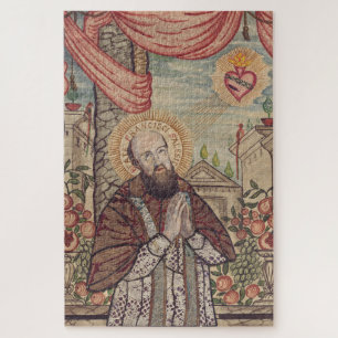 Saint Francis De Sales Bishop Of Geneva Portrait Jigsaw Puzzle