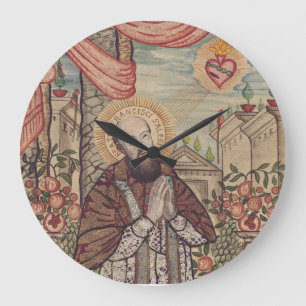 Saint Francis De Sales Bishop Of Geneva Portrait Large Clock