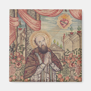 Saint Francis De Sales Bishop Of Geneva Portrait Magnet