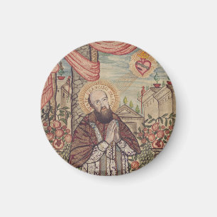 Saint Francis De Sales Bishop Of Geneva Portrait Magnet