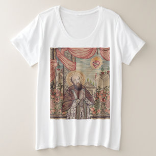 Saint Francis De Sales Bishop Of Geneva Portrait Plus Size T-Shirt