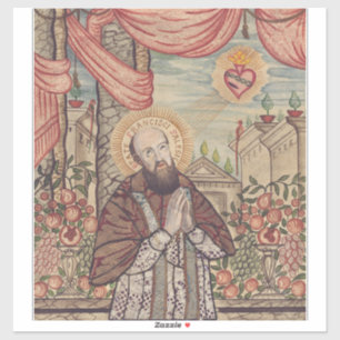 Saint Francis De Sales Bishop Of Geneva Portrait Sticker