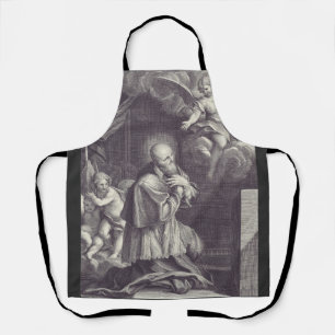 Saint Francis de Sales Black and White Art Apron