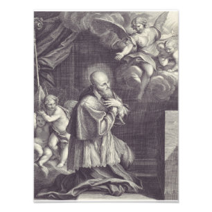 Saint Francis de Sales Black and White Art Photo Print