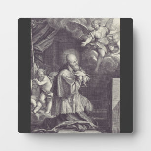 Saint Francis de Sales Black and White Art Plaque