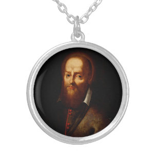 Saint Francis de Sales Silver Plated Necklace