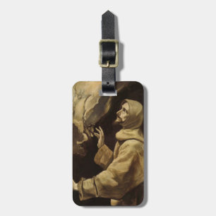 Saint Francis Eyes Toward Heaven Luggage Tag