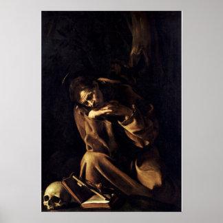 Saint Francis in Meditation Poster