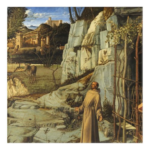 Saint Francis In The Desert By Giovanni Bellini Acrylic Print