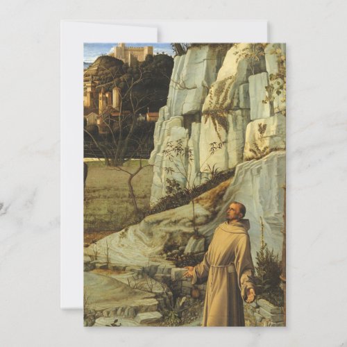 Saint Francis In The Desert By Giovanni Bellini Invitation
