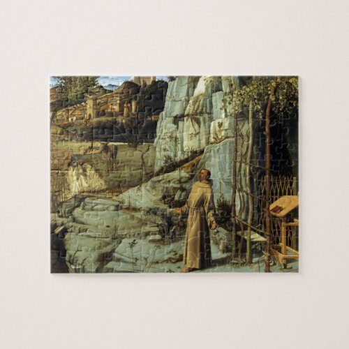 Saint Francis in the Desert by Giovanni Bellini Jigsaw Puzzle