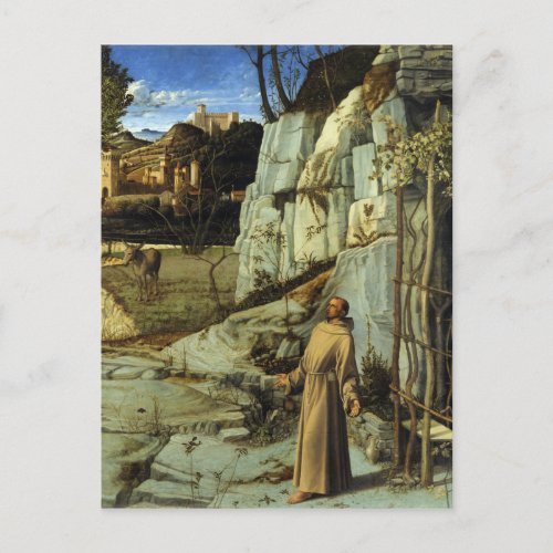 Saint Francis in the Desert by Giovanni Bellini Postcard