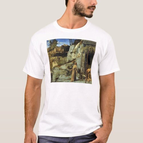 Saint Francis in the Desert by Giovanni Bellini T_Shirt