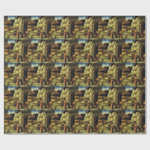 Saint Francis in the Desert by Giovanni Bellini Wrapping Paper