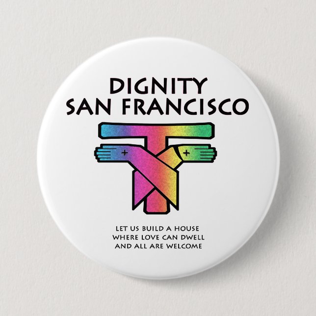 Saint Francis LGBTQ  Button (Front)