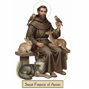 Saint Francis of Assisi 2D Religious Statue