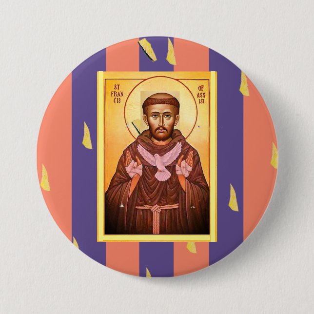 Saint Francis of Assisi Button (Front)