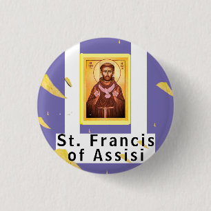 Saint Francis of Assisi Button