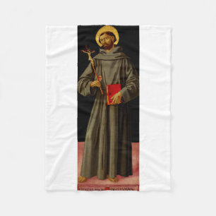 Saint Francis of Assisi by Antoniazzo Romano Fleece Blanket