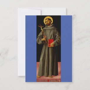 Saint Francis of Assisi by Antoniazzo Romano Thank You Card