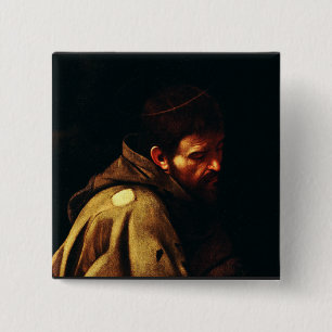 Saint Francis of Assisi by Caravaggio Button