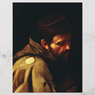 Saint Francis of Assisi by Caravaggio Flyer