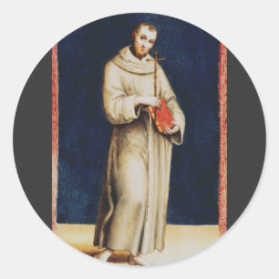 Saint Francis of Assisi by Raphael Classic Round Sticker