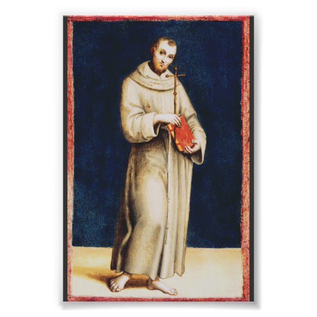 Saint Francis of Assisi by Raphael Photo Print (Front)