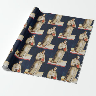 Saint Francis of Assisi by Raphael Wrapping Paper