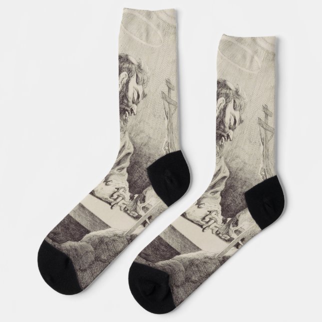Saint Francis of Assisi Founder of the Franciscan Socks (Left)