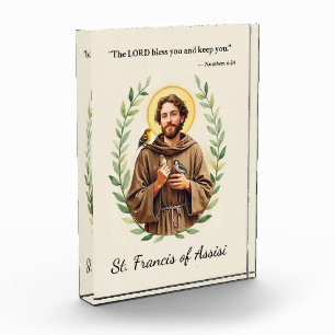 Saint Francis of Assisi God's Peace and Blessings Acrylic Award