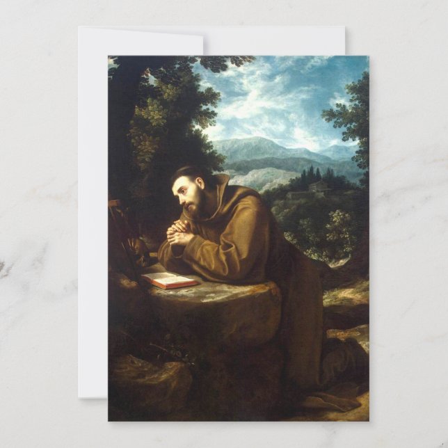 Saint Francis of Assisi Holiday Card (Front)