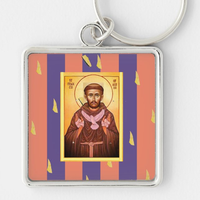 Saint Francis of Assisi Keychain (Front)