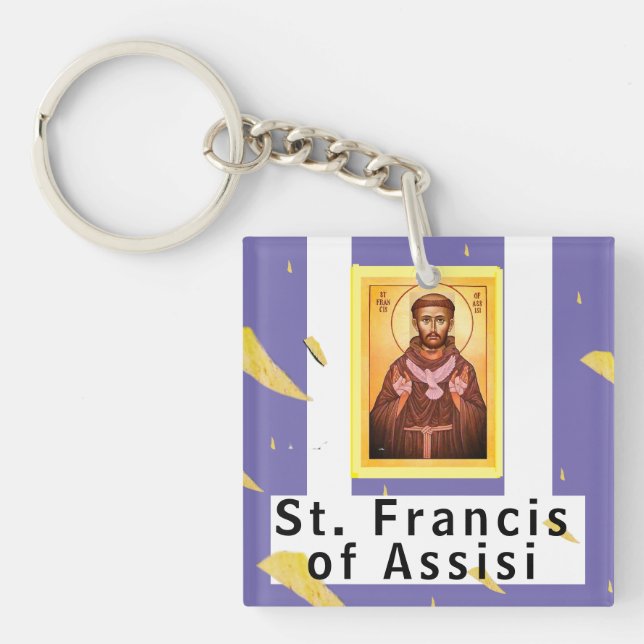 Saint Francis of Assisi Keychain (Front)