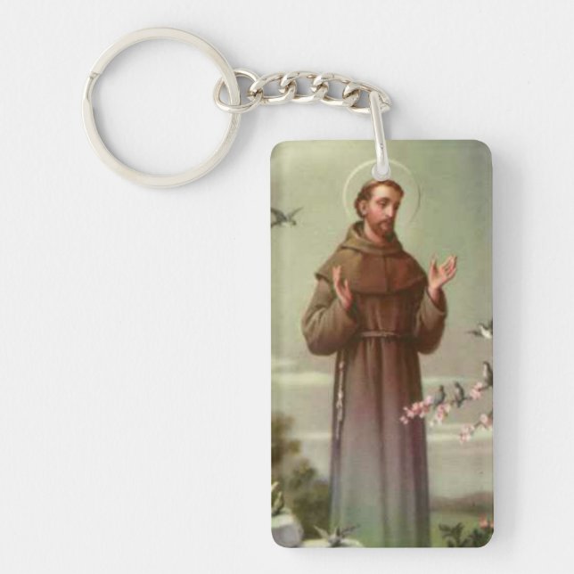 Saint Francis of Assisi Keychain (Front)