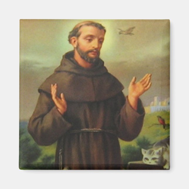 Saint Francis Of Assisi Magnet (Front)