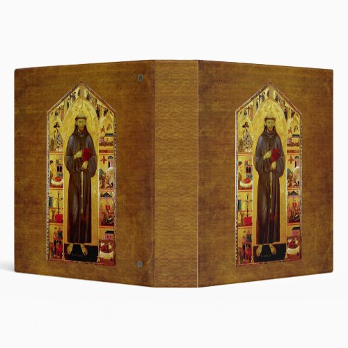 Saint Francis of Assisi Medieval Iconography 3 Ring Binder